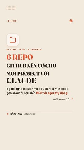 6 repo GitHub nên có cho mọi project với Claude Bộ đồ nghề tôi luôn mở đầu tiên khi build với Claude & AI agent