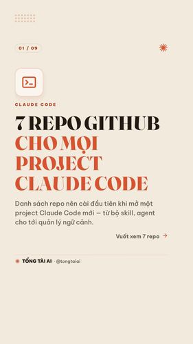 7 repo GitHub nên cài cho mọi project Claude Code Mỗi lần mở project Claude Code mới, đây là 7 repo mình ngó tới đầu tiên