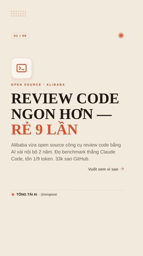 Alibaba open source công cụ review code AI